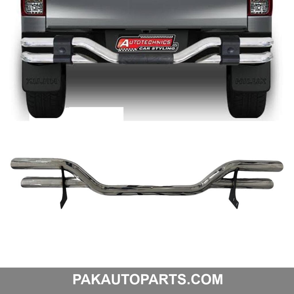 Toyota Hilux Revo | Rocco Rear Safeguard Stainless Steel F-6 2016-2024