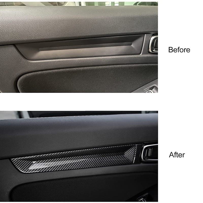 Honda Civic Carbon Fiber Inner Door Handle Trim 2022-2023