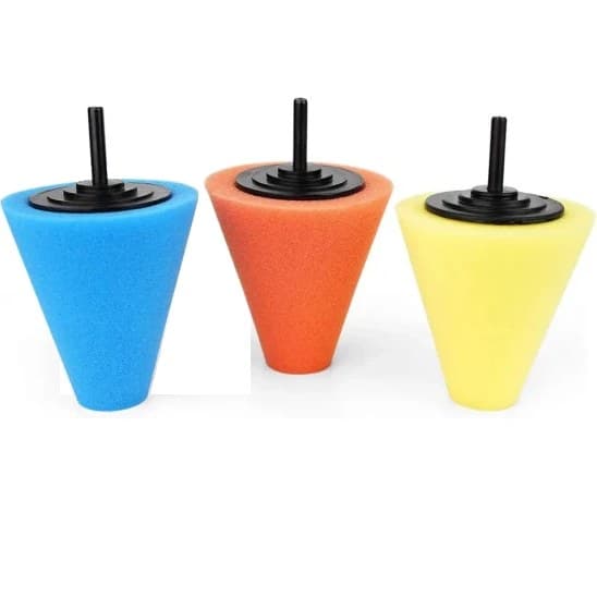 Foam Sponge Cone Shaped Buffing Pads for Car Wheel