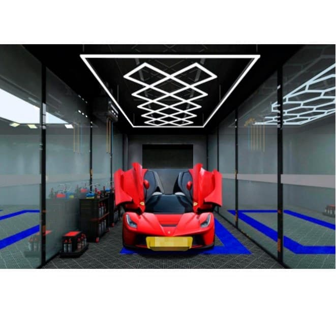 Car Detailing | Workshop LED Hexagon Lighting V12