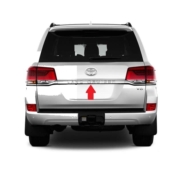 Toyota Land Cruiser FJ200 Chrome Trunk Lid Cover | Garnish 2015-2020
