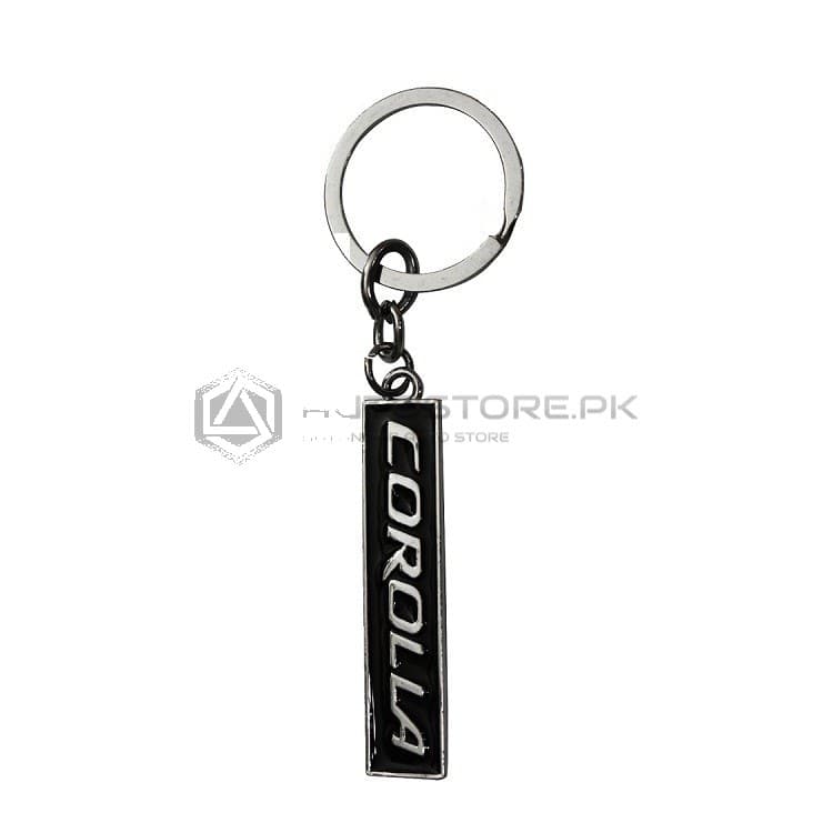 Black Corolla Key Chain