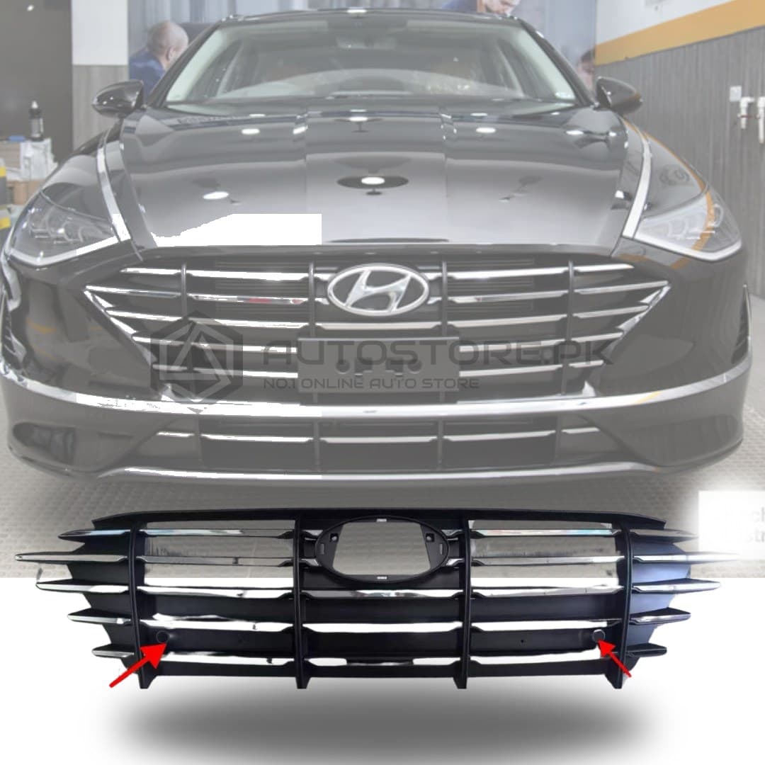 Hyundai Sonata OEM Front Grill With Sensor Hole 2020-2021