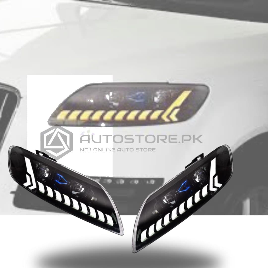 Audi Q7 Headlamps Matrix Style 2006-2015