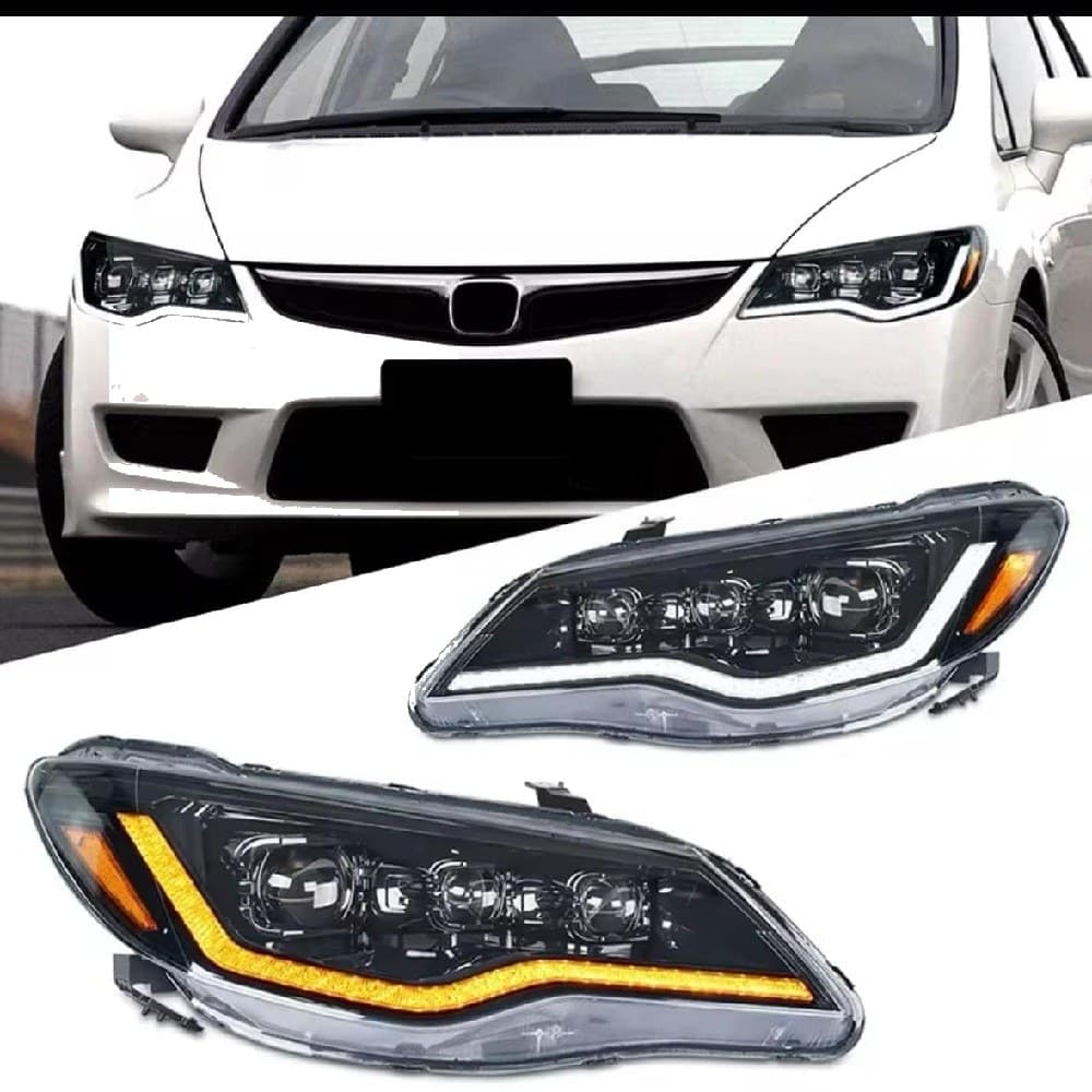 Honda Civic Reborn Audi Style LED Head Lamp 2008-2013