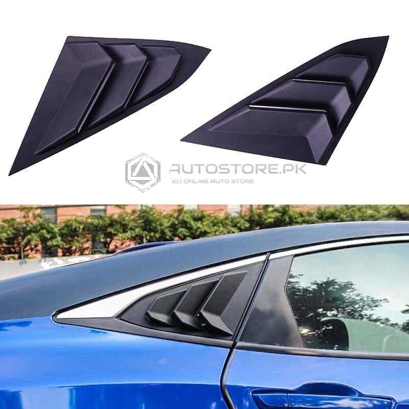 Honda Civic Quarter Window Louvers 2016-2021