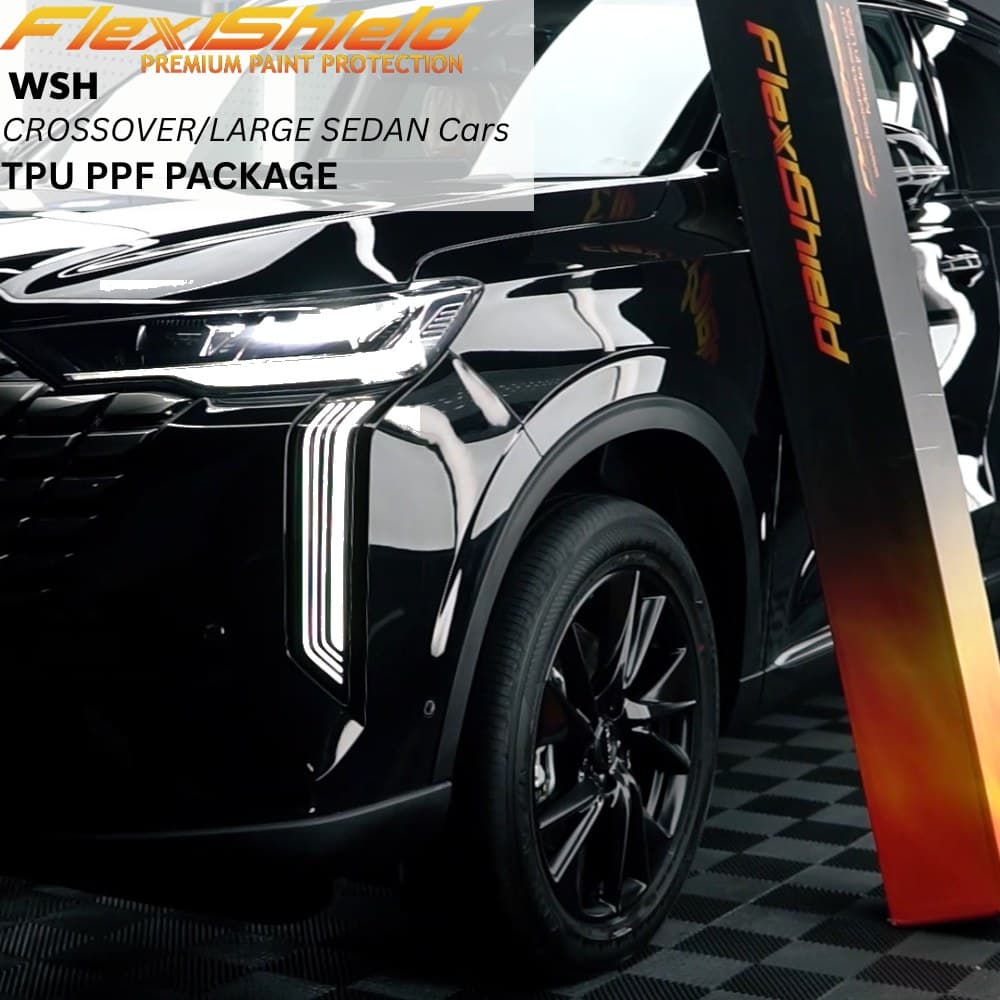 Flexishield Paint Protection Film (PPF) WSH Package For Crossover/Large Sedan Type-TPU