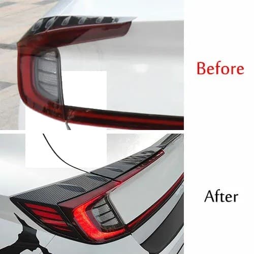 Hyundai Sonata Tail Lamps Carbon Fiber Trim 2021-2023