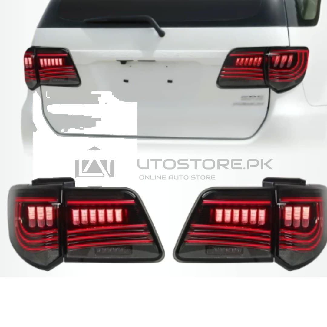 Toyota Fortuner Tail Lamps Smoke 2013-2016