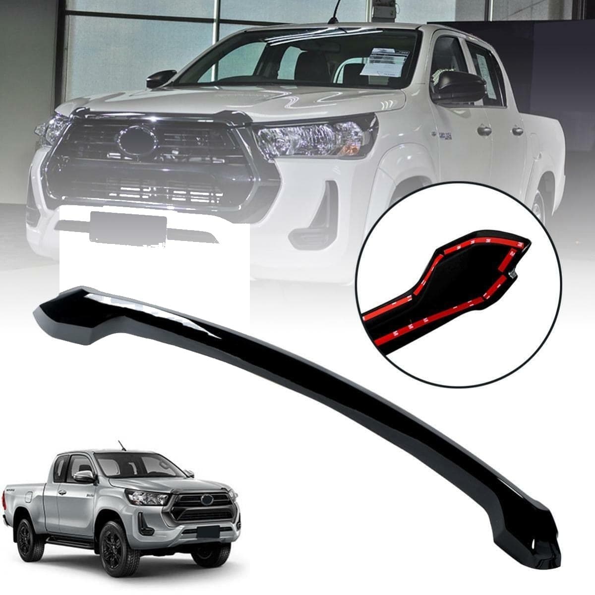 Toyota Hilux Revo | Rocco Hood Moulding 2021-2023