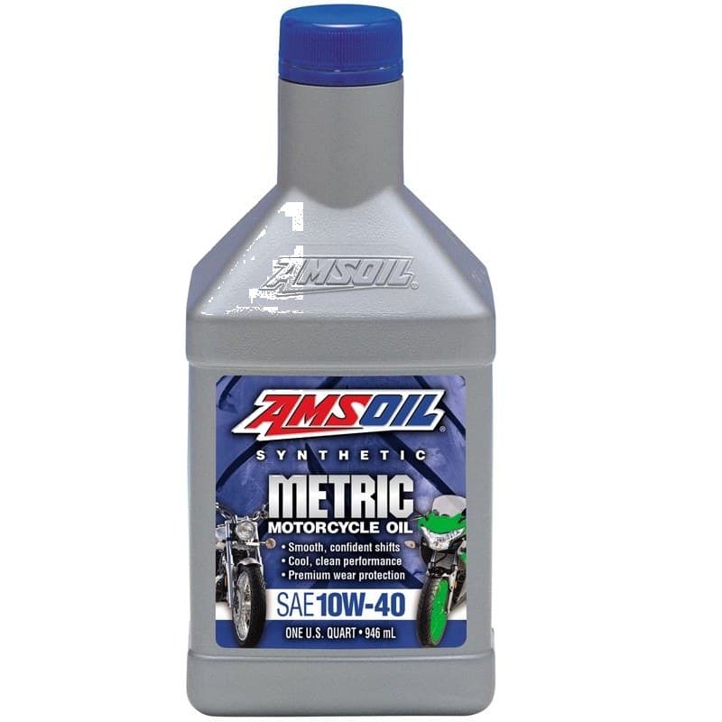 AMSOIL 10W-40 Metric Motorcycle Oil 946ml