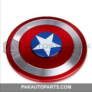 Captain America Metal Monogram Red Chrome