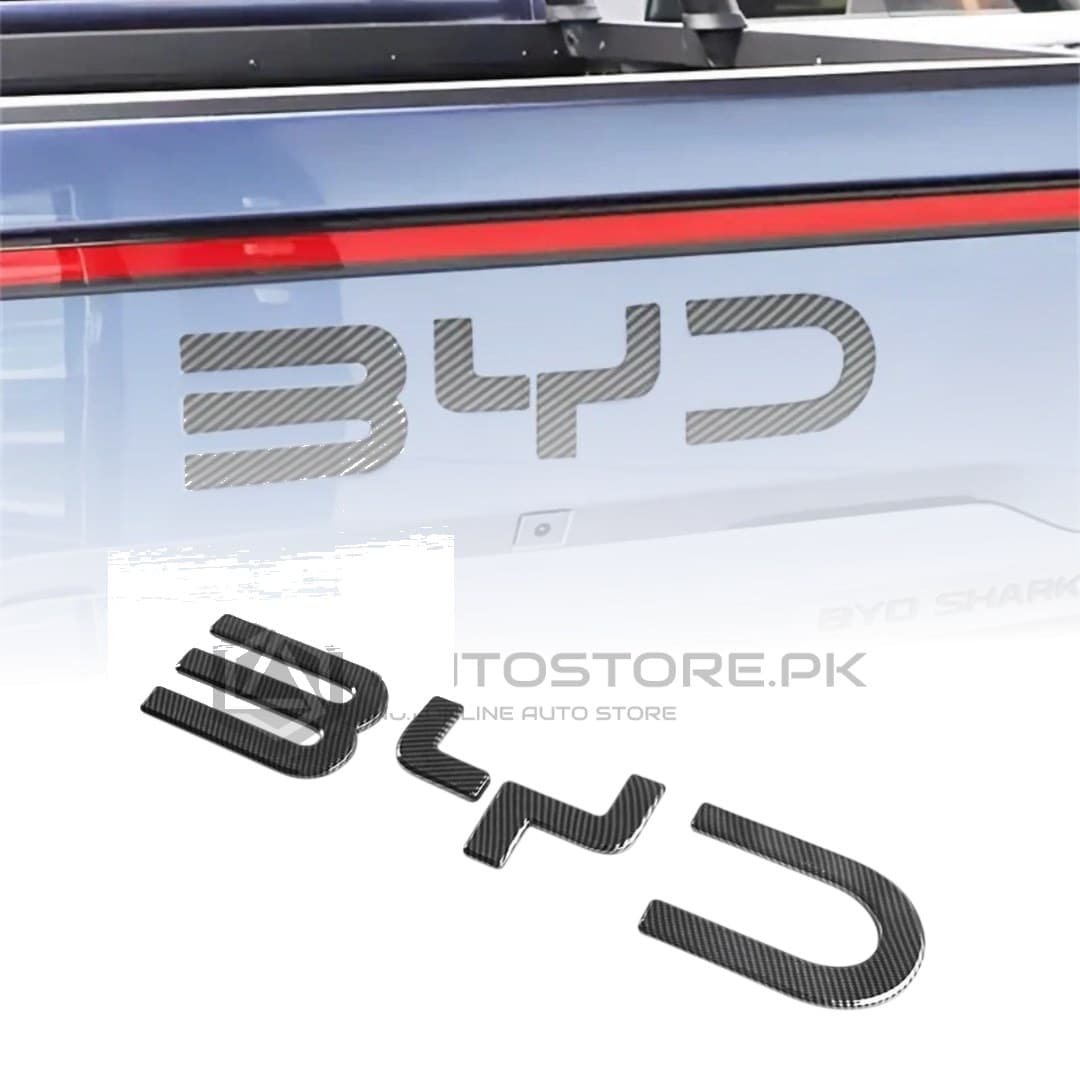 BYD Shark 6 Carbon Fiber Rear Logo 2025-2026