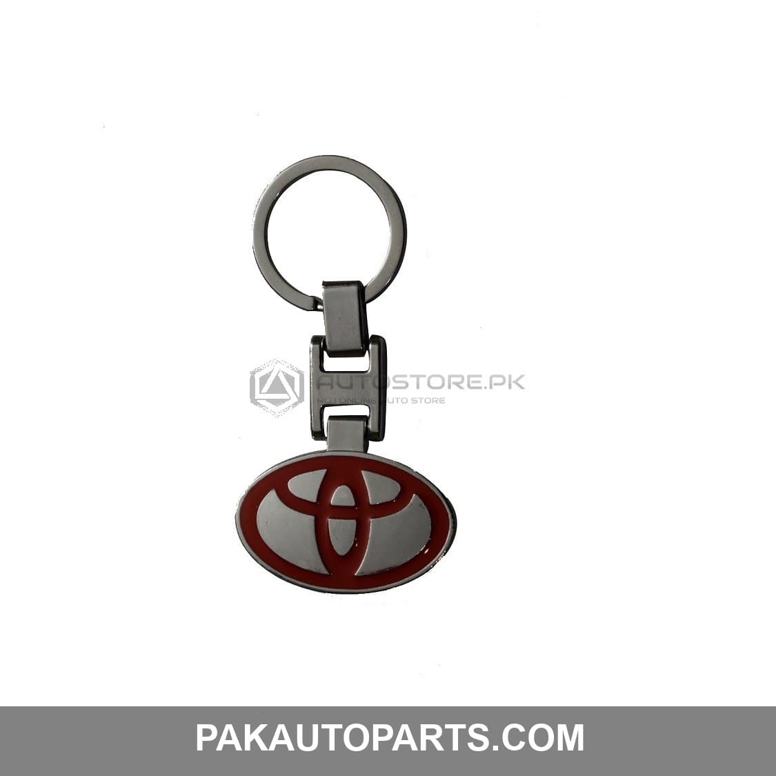 Toyota Logo Red Chrome Key Chain