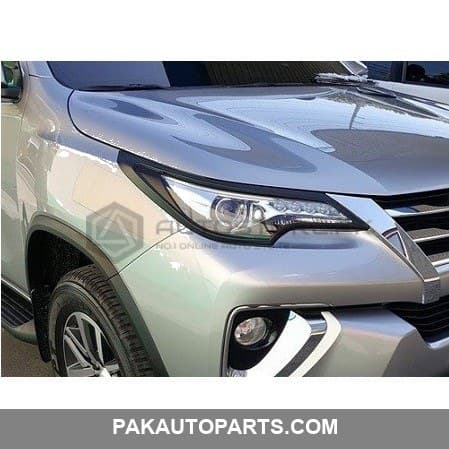 Toyota Fortuner Headlight Covers Black 2 Pcs 2016-2021