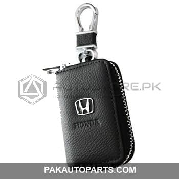 Honda Leather Zipper Key Chain